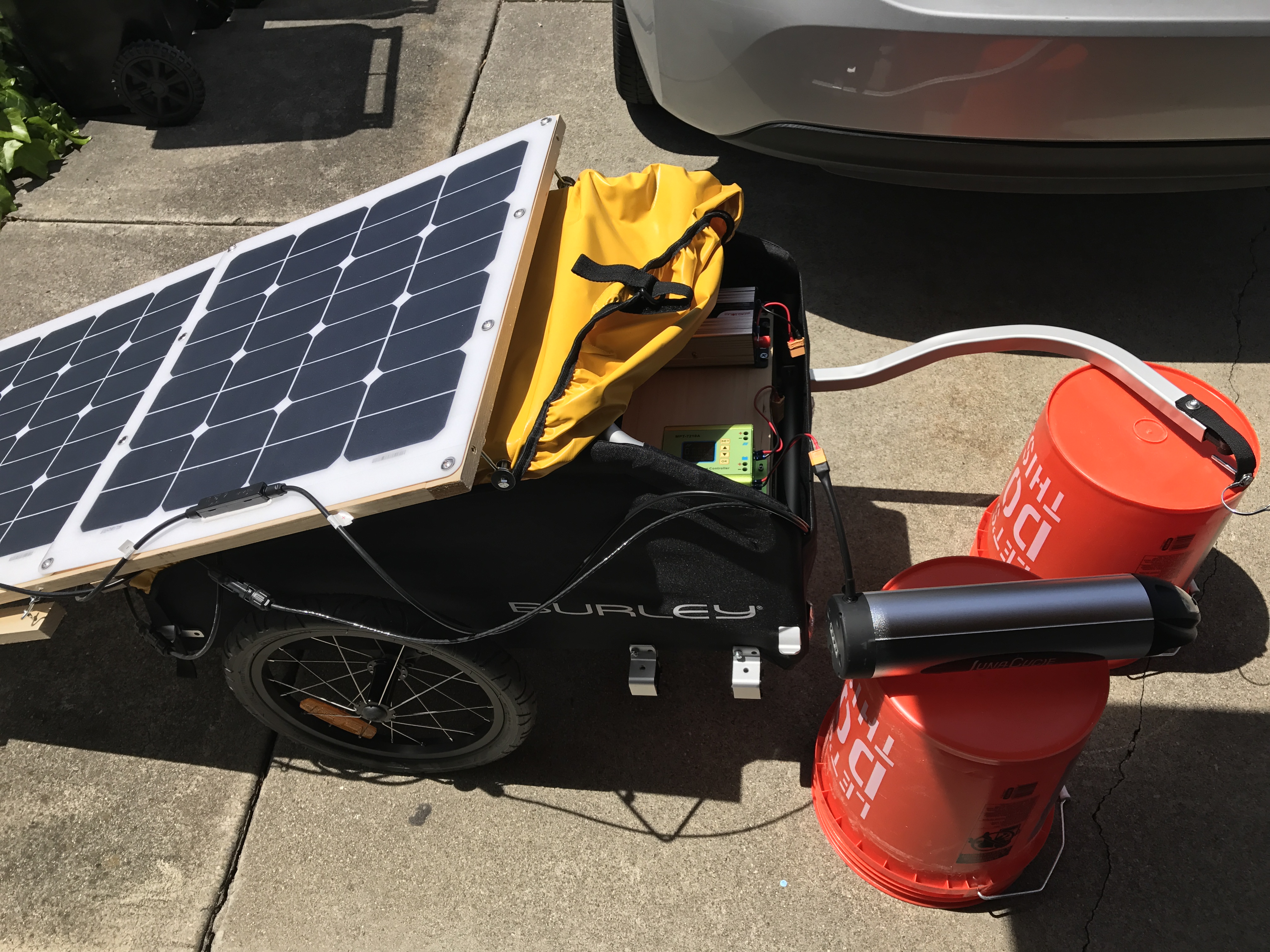 Solar powered electric bike hot sale kit